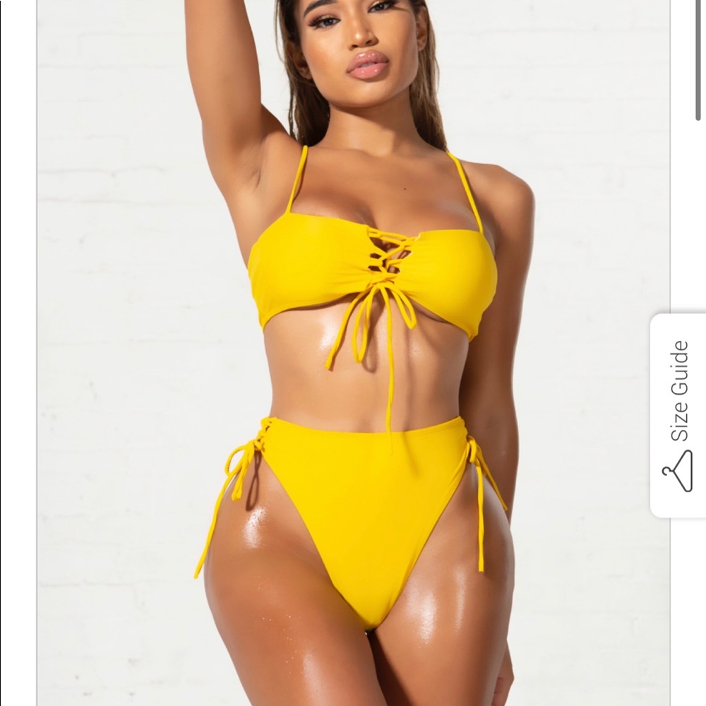 Yellow 2 piece bikini for saleeee!